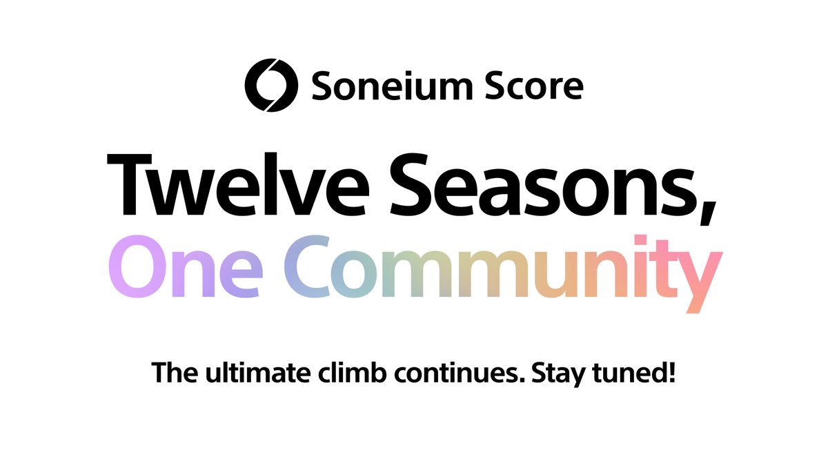 Soneium 💿 tweet media