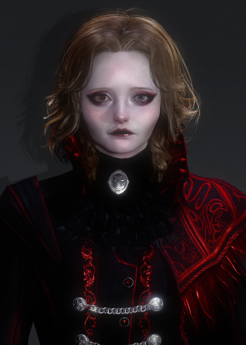 Villedragos's tweet photo. Dhampir Villette 🦇🐈‍⬛ 
#VilleDragos #Dhampir #b3d #Blender #joyartcore https://t.co/TRfB9VviPn