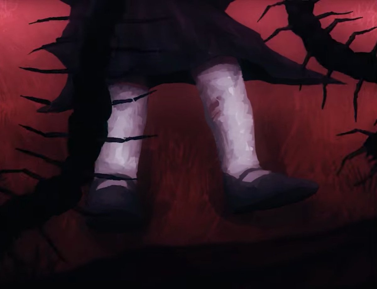 br0k3nD1sk_'s tweet photo. bit obvious to notice but i like the fact that they made the pupils hollow bc of the fact that the Chimera removed their insides to live inside 
#hypnoslullaby https://t.co/O4ayTxYdrG