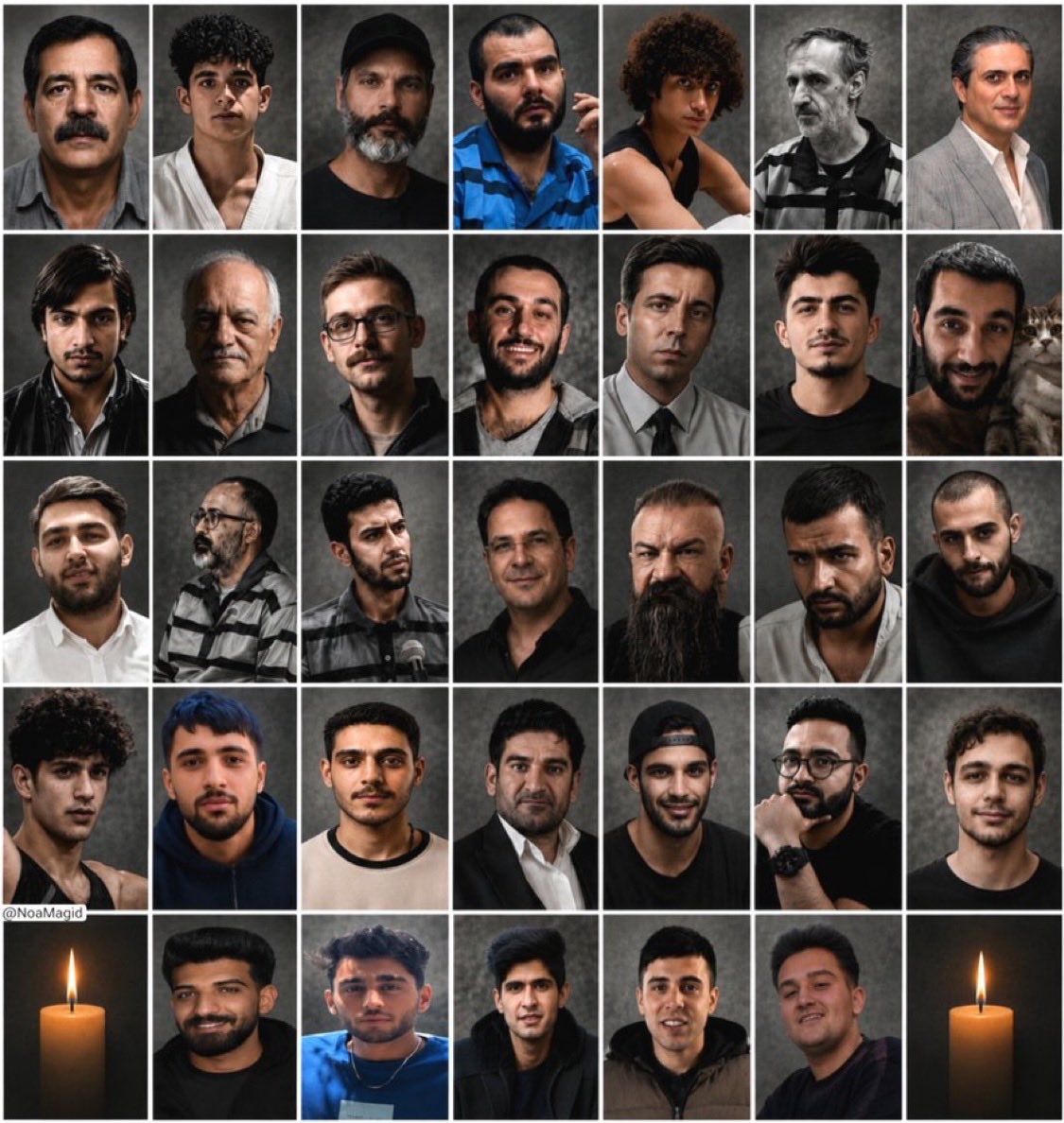 AuraMoner's tweet photo. En les darreres setmanes el règim de l’Iran ha executat aquestes persones per participar en les protestes del gener.

Mentrestant, a les manis propalestines d’Occident s’exhibeixen banderes d’aquesta dictadura teocràtica criminal.

És la davallada moral de l’esquerra occidental. https://t.co/2zCfb1evCT