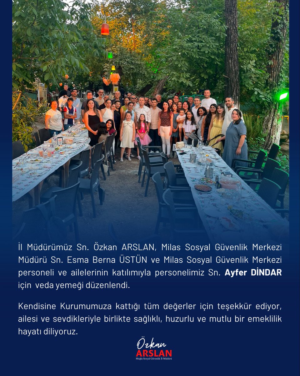 SgkMugla's tweet photo. Milas Sosyal Güvenlik Merkezi Müdürlüğünde uzun yıllardır hizmet veren Sn. Ayfer DİNDAR’a emekliliği dolayısıyla İl Müdürümüz Sn. Özkan ARSLAN tarafından bugüne kadarki özverili hizmetleri için teşekkür plaketi takdim edildi. https://t.co/t7oduvDW85
