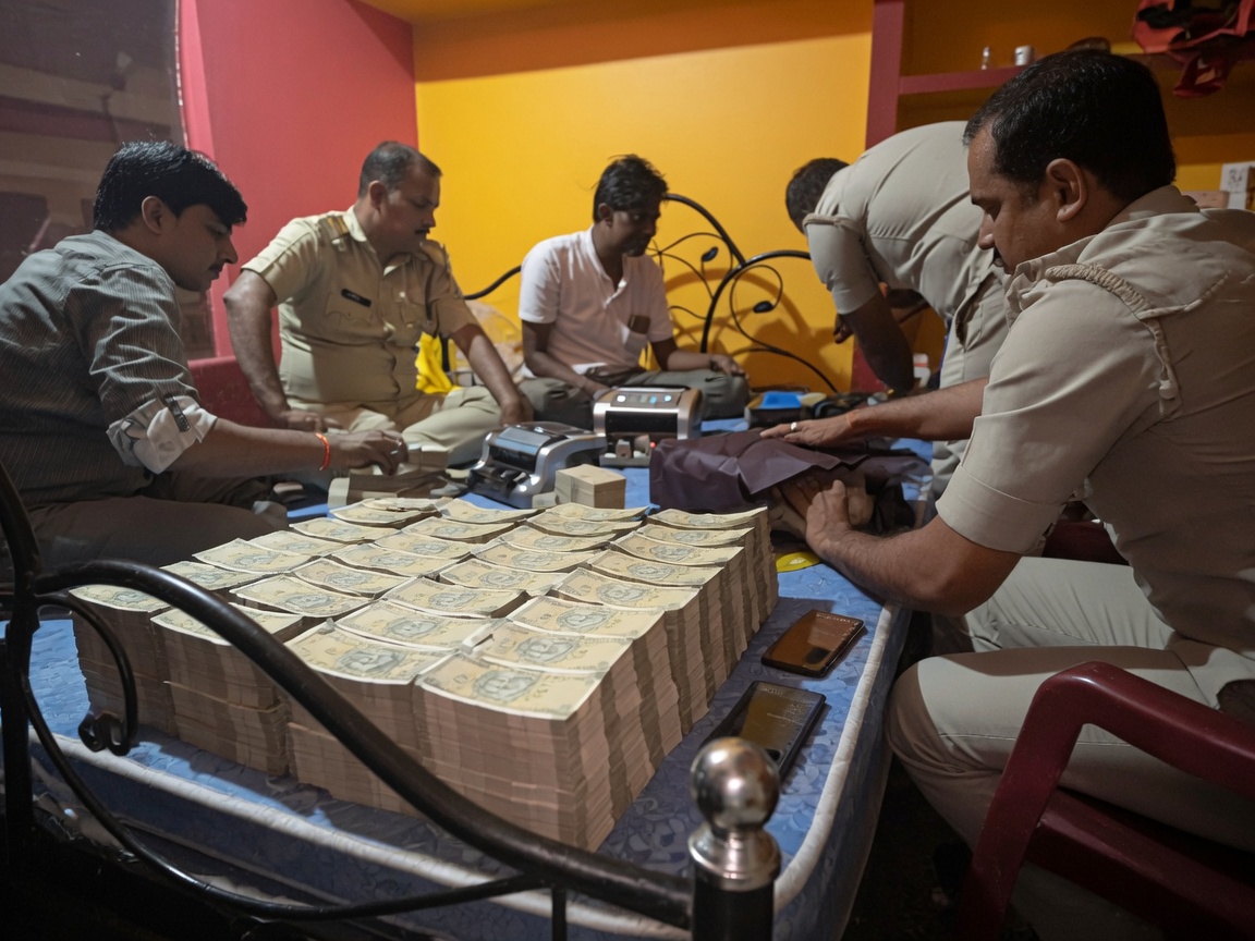 askrajeshsahu's tweet photo. पश्चिम बंगाल के बीरभूम जिले में पुलिस ने बुधवार रात एक छापेमारी में पूर्व सरकारी बस चालक के घर से ₹28 करोड़ से ज्यादा कैश और 15 किलो सोना बरामद किया है। सोने की कीमत करीब ₹21 करोड़ आंकी गई है। इस तरह कुल बरामदगी करीब ₹49 करोड़ की है। नोटों का ढेर इतना बड़ा था कि उन्हें गिनते-गिनते 5 करेंसी काउंटिंग मशीनें खराब हो गईं।

पुलिस ने आरोपी मिनार मंडल को गिरफ्तार किया है। वह फरार पत्थर कारोबारी तुलु मंडल उर्फ मोहम्मद नजीबुद्दीन का मैनेजर और साला है। तुलु मंडल वही शख्स है, जिसने 2024 में अपनी बेटी की करीब ₹100 करोड़ की आलीशान शादी कराई थी।पुलिस के मुताबिक, वह पहले बस ड्राइवर था और बाद में स्टोन कारोबार से जुड़ गया।

अब जांच एजेंसियां यह पता लगाने में जुटी हैं कि करोड़ों रुपये की नकदी और सोना कहां से आया और इसके पीछे कौन-कौन लोग शामिल हैं। वहीं, बंगाल के मुंख्यमंत्री शुभेंदु अधिकारी ने कहा है कानून प्रवर्तन एजेंसियों ने सराहनीय काम किया है। उन्होंने छापेमारी की तस्वीरें भी सोशल मीडिया पर शेयर कीं।