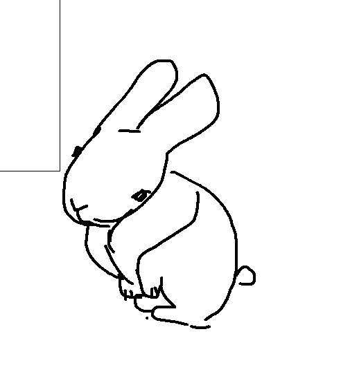spaghetticore's tweet photo. Rabbit I drew https://t.co/0MiHTqK4F4