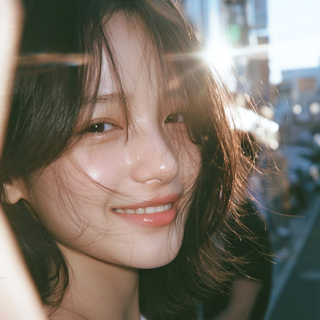 Sunlit Candid City Portrait