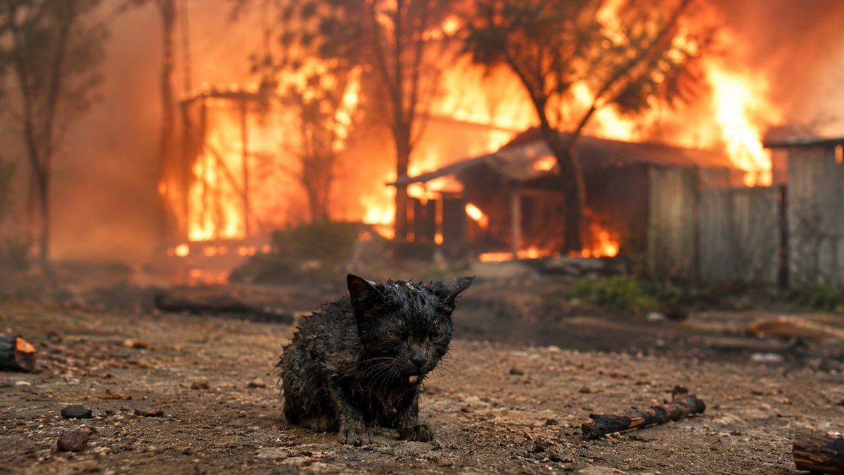 LeMediaEn442's tweet photo. En Calabre, des pyromanes attachent des chiffons inflammables à des chats pour propager les feux 
https://t.co/Epla74a6DH 

La Protection civile italienne décrit des dispositifs incendiaires d’une cruauté rarement observée sur le terrain. https://t.co/6ibT5JATOP