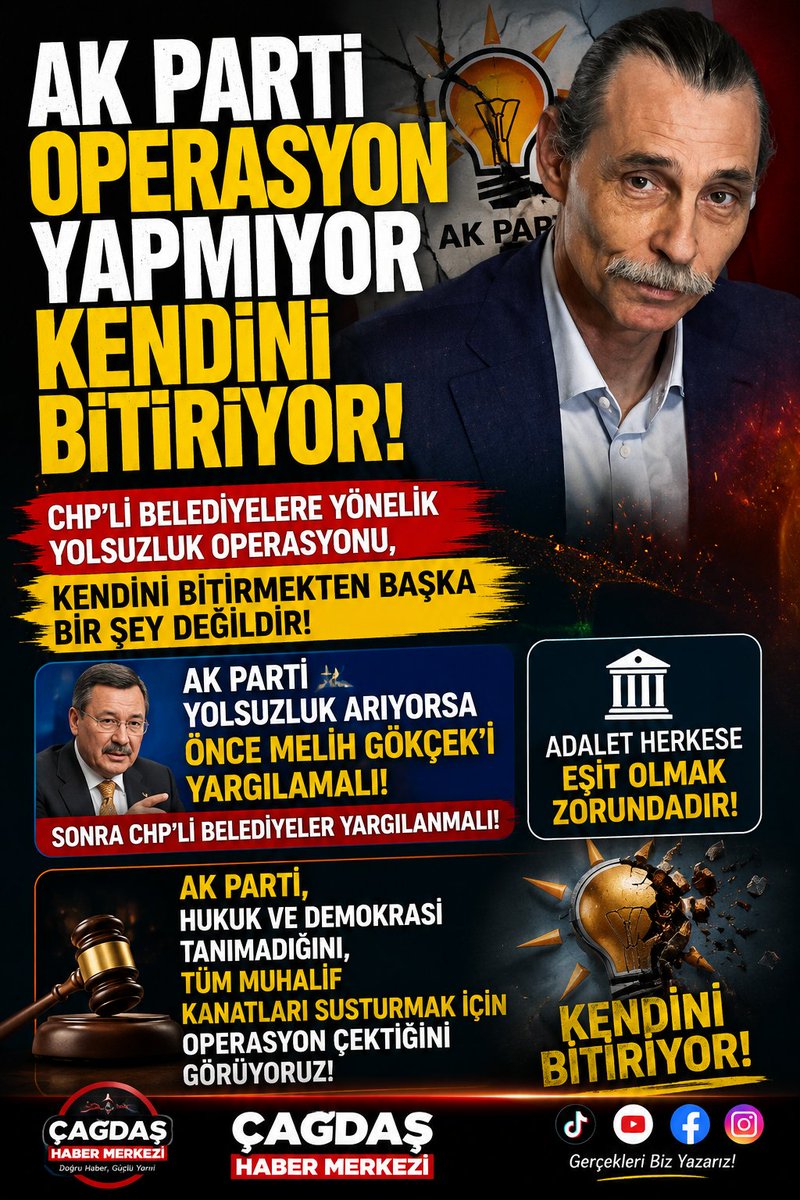 kemalaydn46's tweet photo. 🔴 #SONDAKİKA | ÇAĞDAŞ HABER MERKEZİ

Ankara Batı Cumhuriyet Başsavcılığı tarafından Etimesgut Belediyesine yönelik yürütülen yolsuzluk soruşturması kapsamında, Belediye Başkanı Erdal Beşikçioğlu ile birlikte 52 şüpheli hakkında gözaltı işlemi uygulandığı bildirildi.
#YENİPARTİ https://t.co/RQp5YR8GLZ