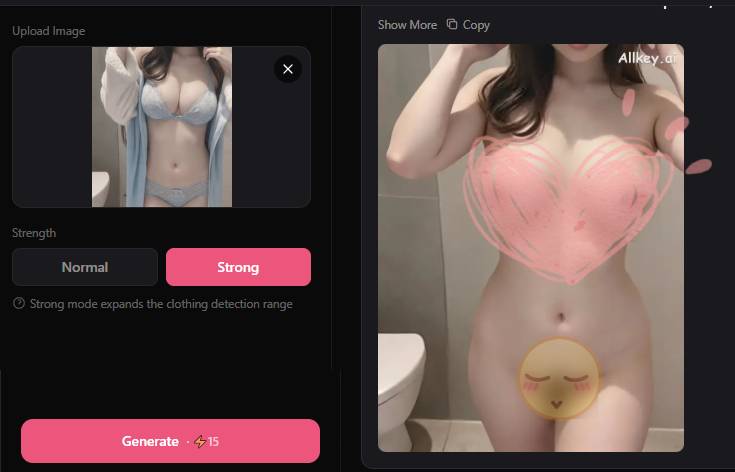 coverc191312's tweet photo. Allkey AI offers a quick "Undress" feature. ✨Upload a female image and click generate to remove clothing instantly. Explore more tools to unlock your creativity.
🔥🔥🔥
Try it for free for the first time:🍀
🔗https://t.co/GpZcZFFo3g

#Undress #FreeAI #Naked #NSFW #Sexy https://t.co/PggF4QMNMr