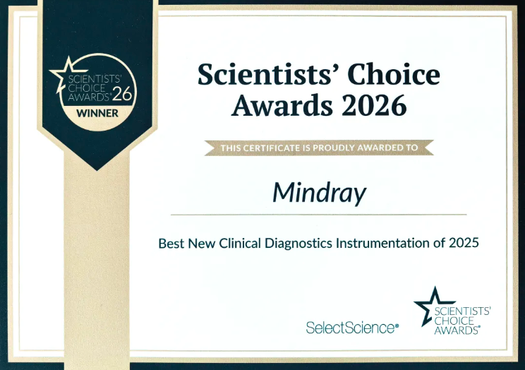 MindrayGlobal's tweet photo. 🏆 Mindray FA‑N Series receives the Scientists’ Choice Award for Best New Clinical Diagnostic Instrument of 2025 at #ADLM.

Recognized by SelectScience for redefining microbiology workflows and boosting lab productivity. Proud moment for global diagnostics! 🔬
#Mindray  #IVD https://t.co/4NAKNeIZ07