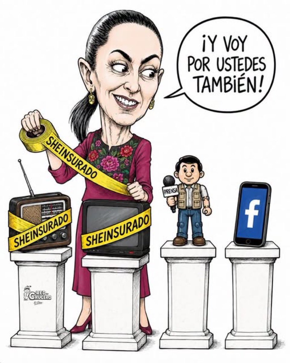 marcelcarrillog's tweet photo. A la narca de Palacio se le hizo más fácil censurar a todo México que romper su alianza con el crimen.

Que nunca se les olvide. https://t.co/KJB1PUEgZu