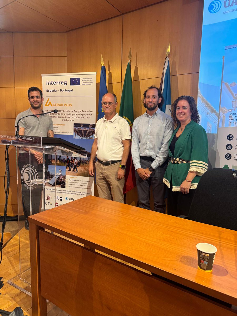 CTAndaluciaENG's tweet photo. ⚡ Our #EUproject @AgerarPlus  shared its latest results during the clustering session held as part of the @inerh2eu 
 launch event in Faro, Portugal. 

👥 Diego Tejada from INTA presented the project’s progress in key areas such as:
🔋 Energy storage solutions
⚙️ Smart energy management
🔗 Virtual interconnection of laboratories
🏘️ Technologies for small and medium-sized prosumers

🎯The session provided a valuable opportunity to exchange knowledge, identify synergies and explore new collaboration opportunities around renewable energy, smart grids and sustainable mobility.

👀 Discover more about our participation and the results presented👉https://t.co/ZkaJS6zIrC

#RenewableEnergy #EnergyStorage #SmartGrids #EnergyTransition #SustainableMobility