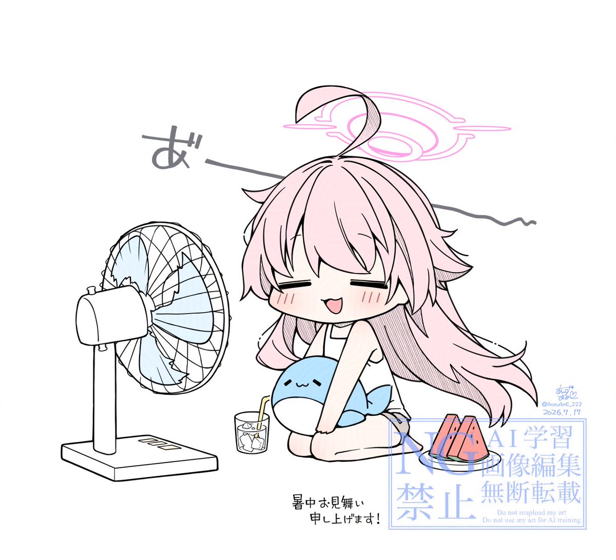 AnzuAmE_222's tweet photo. 毎日あっついね〜 https://t.co/1KAfnvzgv2