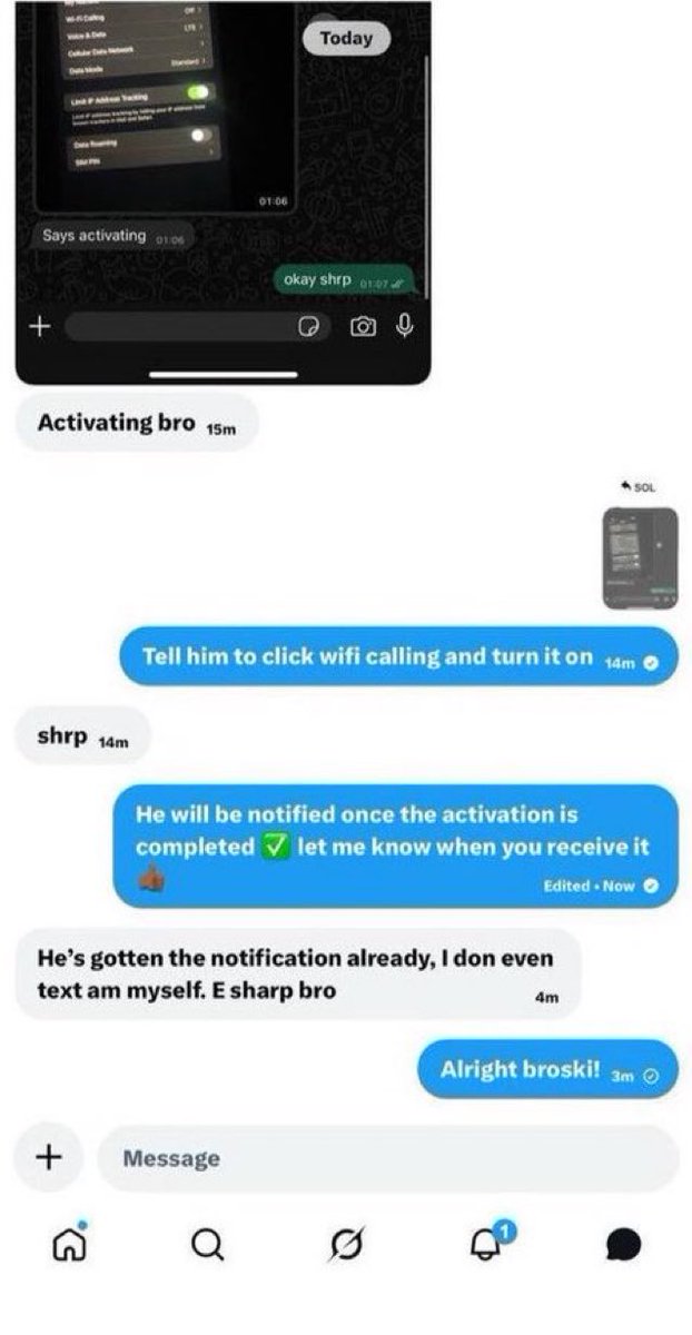 parrowboy12's tweet photo. eSIM  done ✅ let’s work 

✅ Unlimited calling &amp; texting
✅ Verify almost any app
✅ Works just like a normal SIM
✅ No VPN needed after installation
✅ Use with your normal mobile data or Wi-Fi https://t.co/28XAkAAv4v
