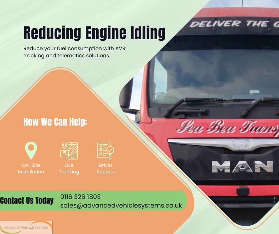 AdvanceVehicles's tweet photo. Eliminate engine idling with AVS’ tracking and telematics systems with live data and driver behaviour reports.
#engineidling #fleetfuel #fuelconsumption #fleetmanager #fleetmanagement #fleetefficiency #fleetfuelconsumption https://t.co/hmnSClH7JL