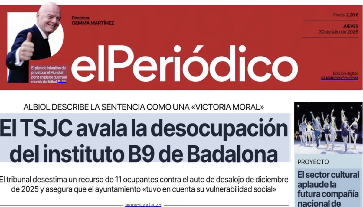 Albiol_XG's tweet photo. Hoy en @elperiodico. Victoria frente a los que sí utilizan la pobreza y miseria de otros para hacer política. https://t.co/1FaSMLdL7w