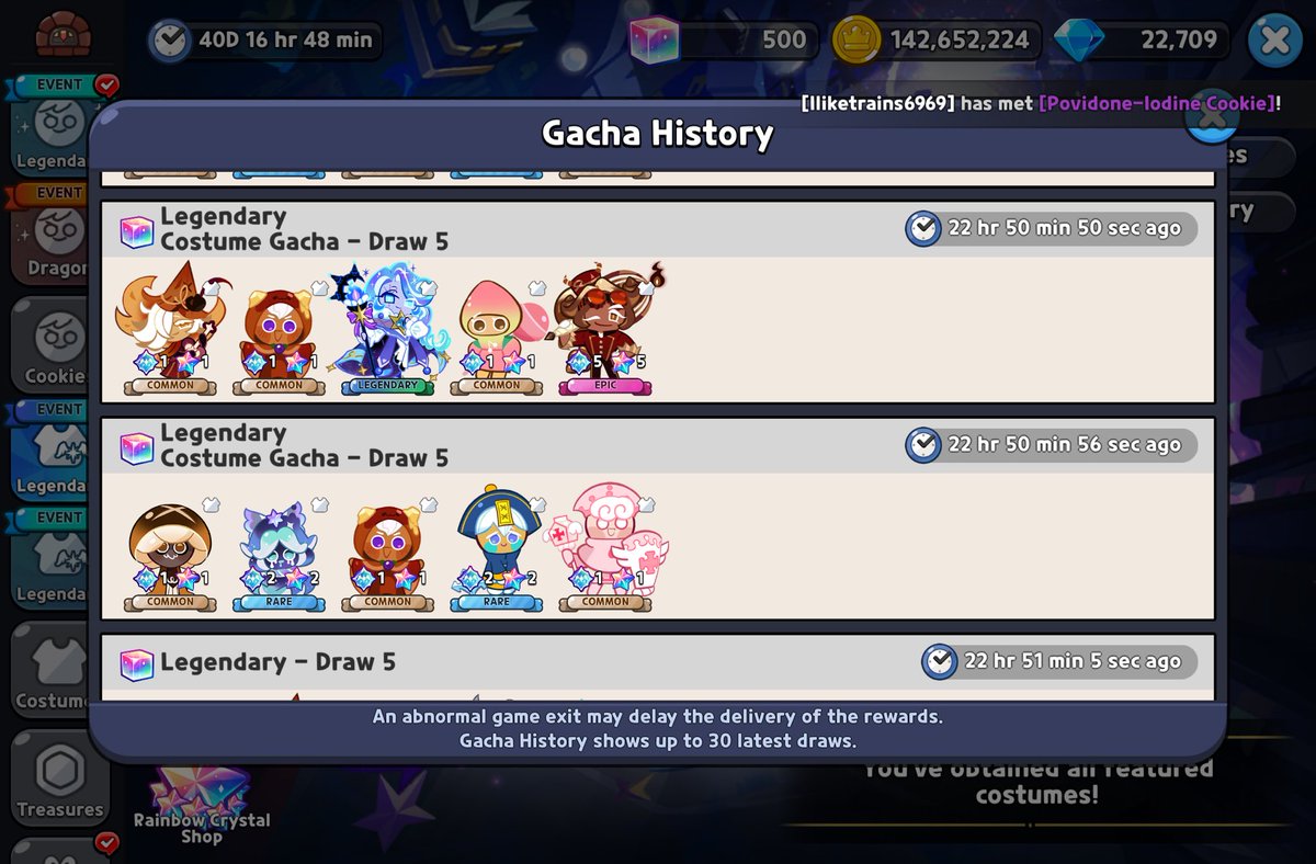 ChrisPWoods's tweet photo. the audacity of him taking me this much and not getting the skin but then with Shadow Milk it only took me 10 draws https://t.co/gLL1ChIx8h