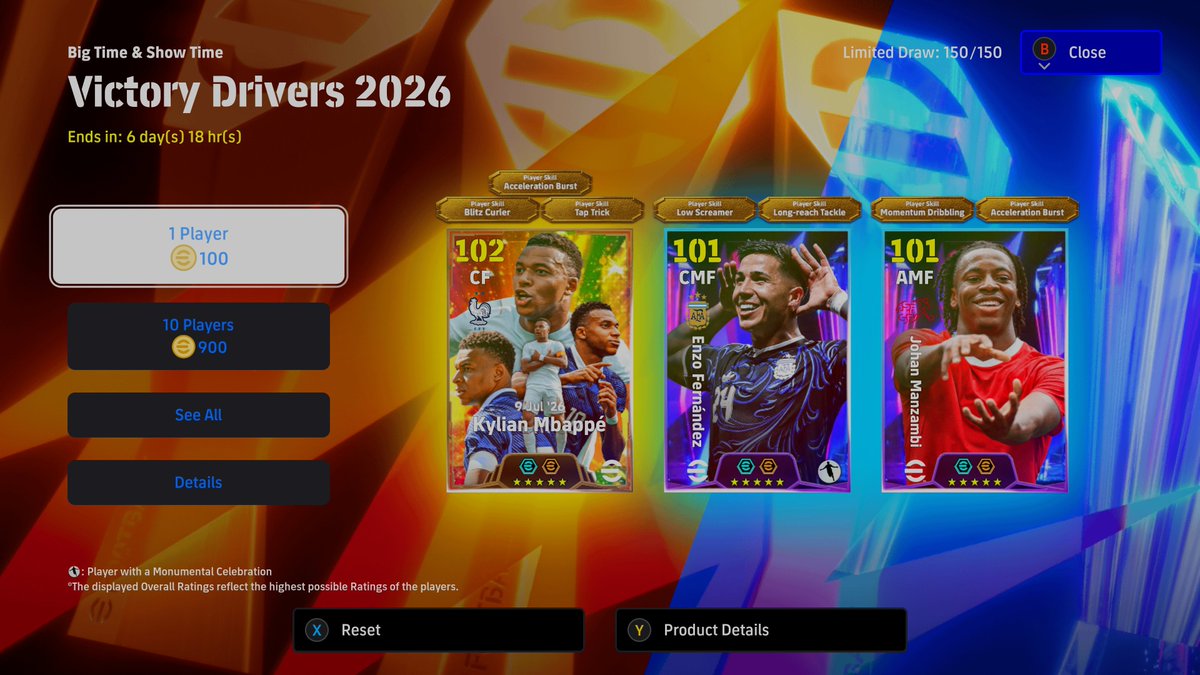 efootbuilds's tweet photo. BT Kylian Mbappe with New Showtime skill, Tap Trick.

#efootball https://t.co/20LCYv2jCd