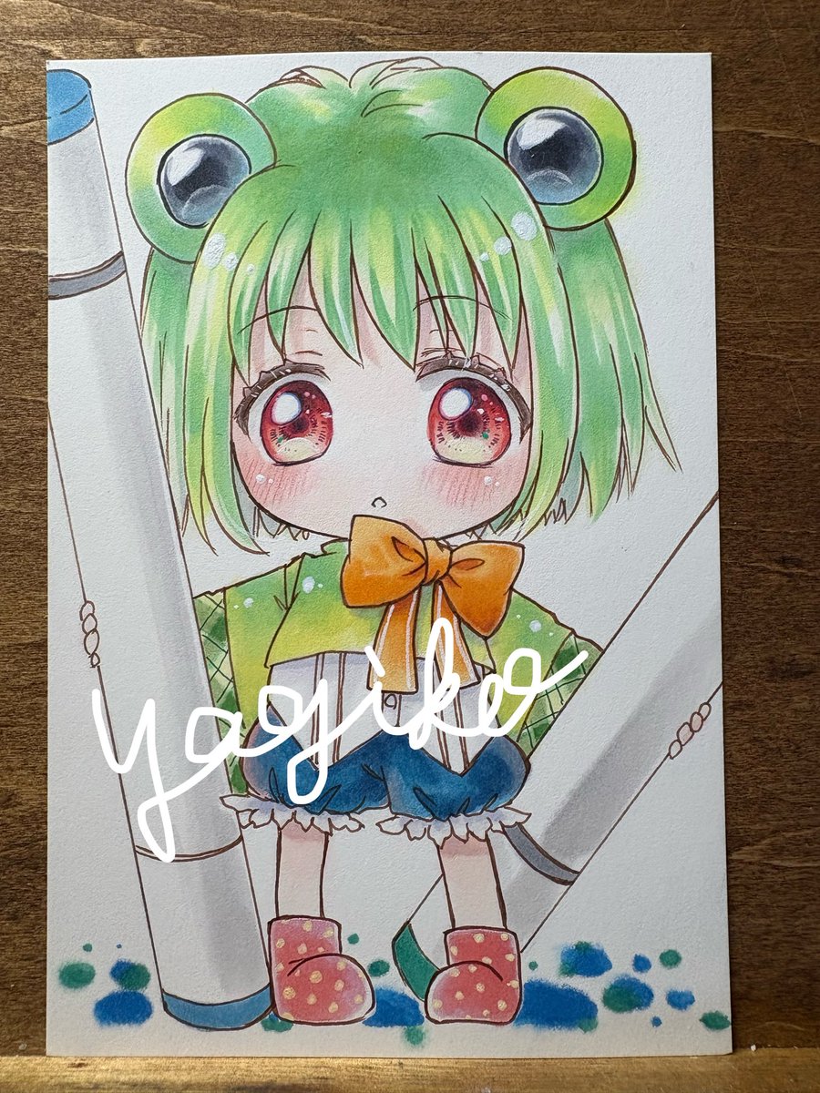 yagiko5236's tweet photo. フレームレス3点、完成としよう。
さっそく目の中に先ほどのペン使ってみましたっ💓

#ラブコピ展５ https://t.co/koNh1SMqM9