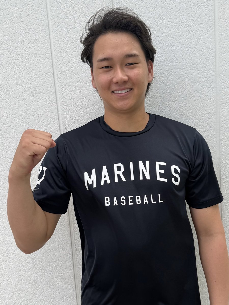 chibalotte_pr's tweet photo. 同じく支配下登録となった #髙橋快秀 投手。
「プロ野球選手としてのスタートラインに立てたこと、素直に嬉しいです。ここからがスタートなので、一軍で活躍できるよう日々高い意識を持って頑張っていきます！」と力強くコメントしてくれました。
#chibalotte #広報 https://t.co/pWp2U84NHl