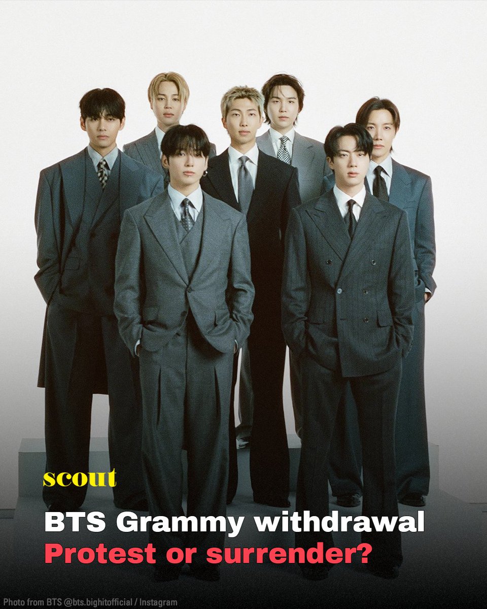 scoutmagph's tweet photo. “Arirang” would’ve been their big bet. However, with the album being divisive among fans, even a nomination wouldn’t have been a guarantee, let alone a win.

Read more: https://t.co/VFZJ44enzC https://t.co/9g1a9BfodT