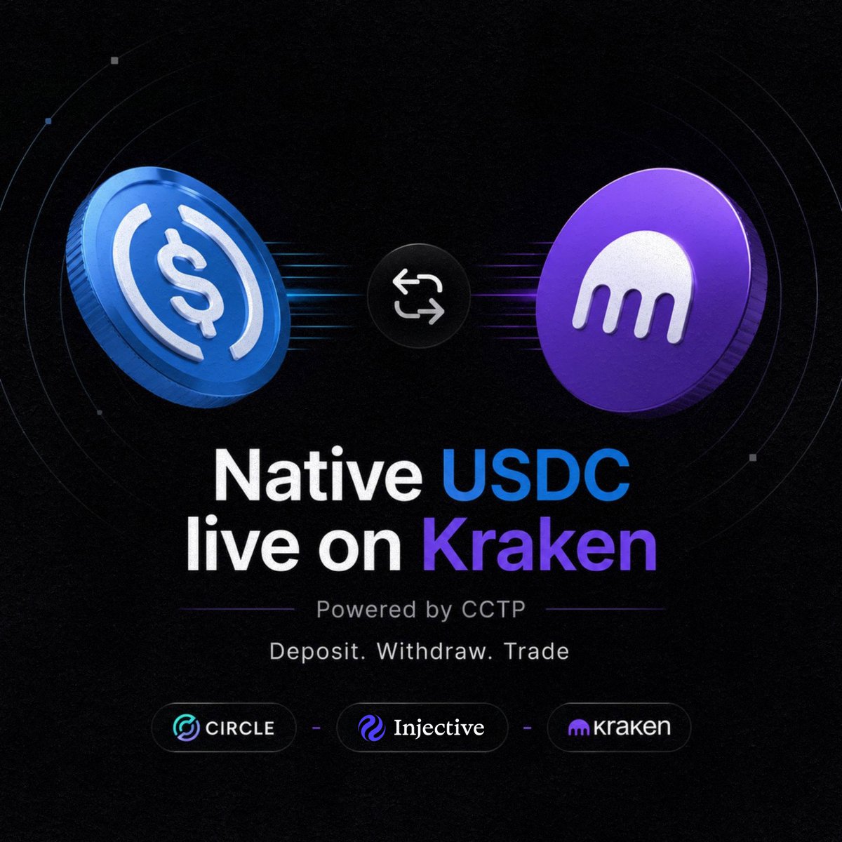 PeterCryptoG's tweet photo. Before this week, if person send you native $USDC on @injective and you wan convert am to naira asap through CEX, the process long

Most times you go need:

→ Swap the $USDC to $INJ on Helix or choice 
→ Send the $INJ go your exchange
→ Convert am back to USDC (or another pair)
→ Before you fit run P2P

The thing dey too long and stressful

But e don dey better now

@krakenfx don officially enable Native USDC deposits and withdrawals on Injective

This one mean say if you get @circle $USDC for your Keplr wallet, you fit send am directly to your Kraken account and withdraw am back to Injective without all those plenty swaps

We dey one step closer to making Injective's native USDC the standard🥷