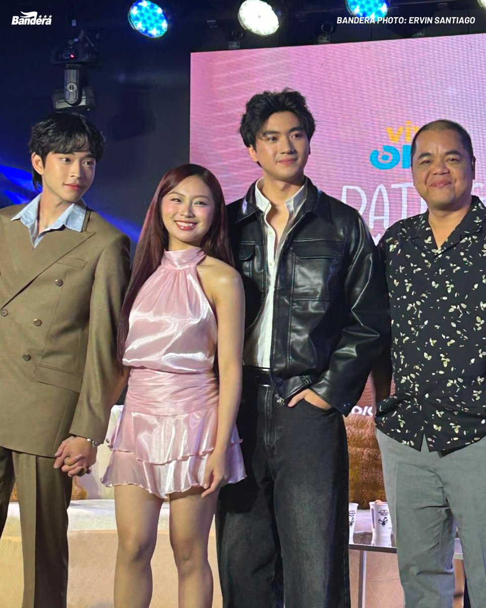banderaphl's tweet photo. ATM: Mid season mediacon ng Viva One series “Dating Alys Perez,” starring VAA phenomenal love team Rabin Angeles and Angela Muji with Zeke Polina. This is directed by Crisanto Aquino. | via Ervin Santiago, BANDERA

MAKI-CHIKA: https://t.co/Z78gGQFnMA https://t.co/tA1V6JyCts