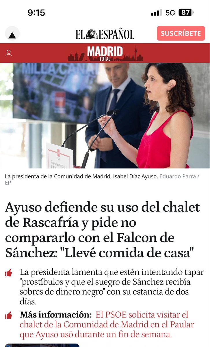 damemilumen's tweet photo. @oscar_puente_ No se podía haber ido a hacer reuniones al chalet de Rascafría con piscina que ya nos costó 4,3 millones?🤔 https://t.co/iYGN5AK8Zw