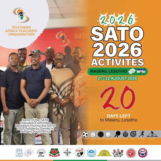_cosatu's tweet photo. Members of #SADTU are preparing to participate in the Southern Africa Teacher's Organization annual #SATOGames2026 in Maseru, Lesotho on the 20th until the 23rd August
#ClassSolidarity
#Internationalism
#OneRegion
#SATOGames2026 https://t.co/vpwkblXJTU