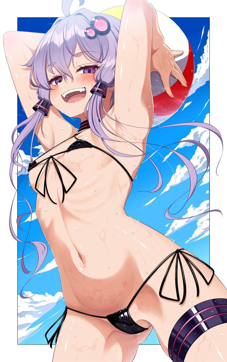 indica_flos's tweet photo. お題箱より：マイクロビキニ結月ゆかり
定期的にゆかりさん描きたくなる https://t.co/92qs7w3KXS