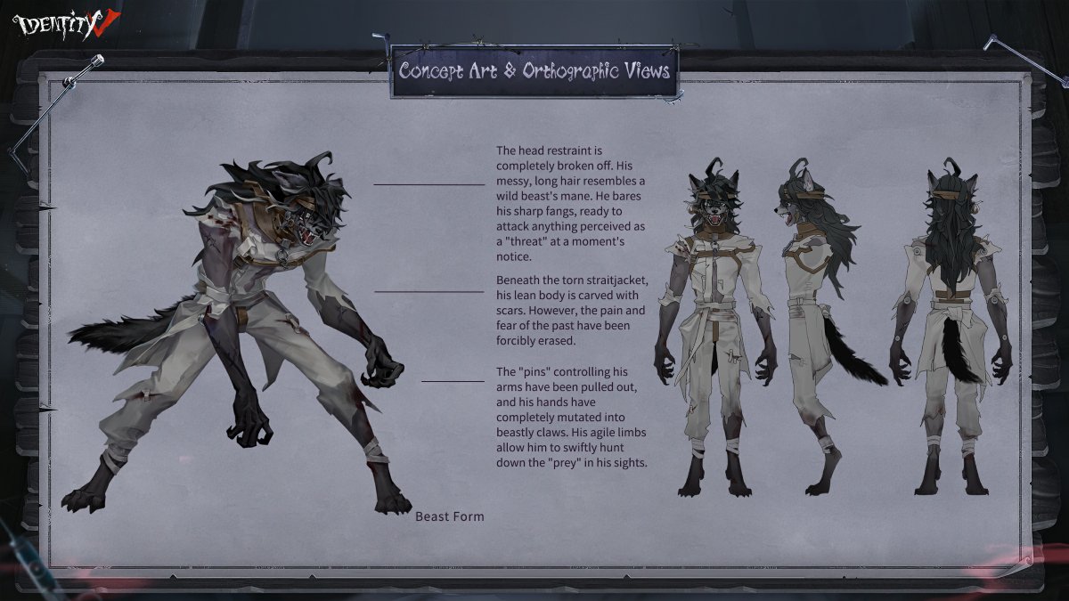 GameIdentityV's tweet photo. Dear Visitors,
Did you catch "Herztier's" Story PV the other day? We bet you're curious about the inspiration behind him!

Let's dive into the creation of our newest Hunter! See you in the Manor on Aug 13.

#IdentityV #Herztier https://t.co/VileC8QEuw