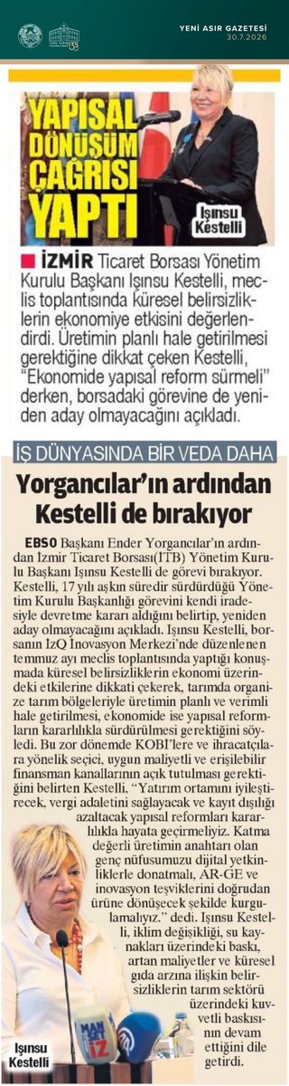 izmirticborsasi's tweet photo. #BasındaBiz https://t.co/NkIC4xGTAR