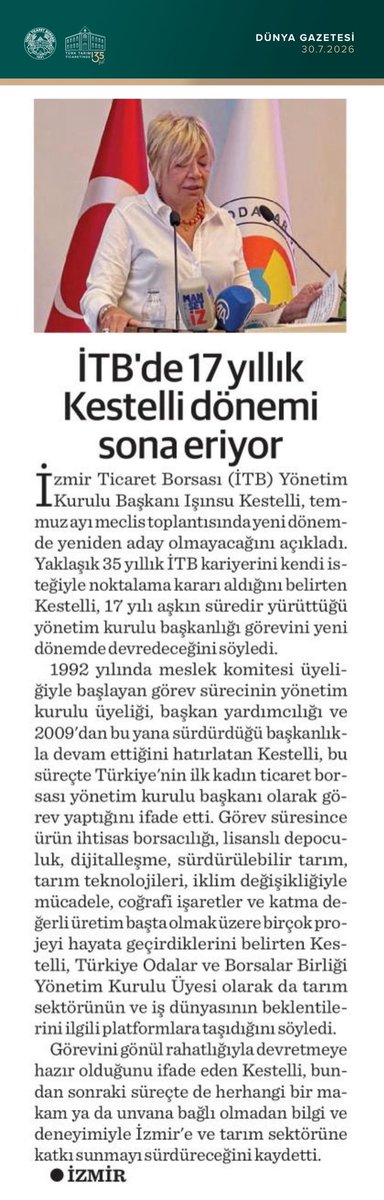 izmirticborsasi's tweet photo. #BasındaBiz https://t.co/NkIC4xGTAR