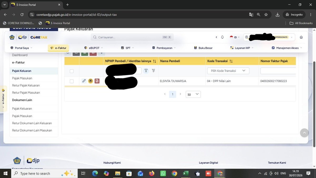 Zanka88453003's tweet photo. Min @kring_pajak mau tanya, ini saya ada buat faktur pajak masa mei, a.n Elsinta, dan sudah terbit, tapi pas download pdf nya kenapa yg muncul a.n Muhammad Ramadhan ya dan no fakturnya juga beda, ini gmna solusinya ya? https://t.co/dd4nqgcLUr