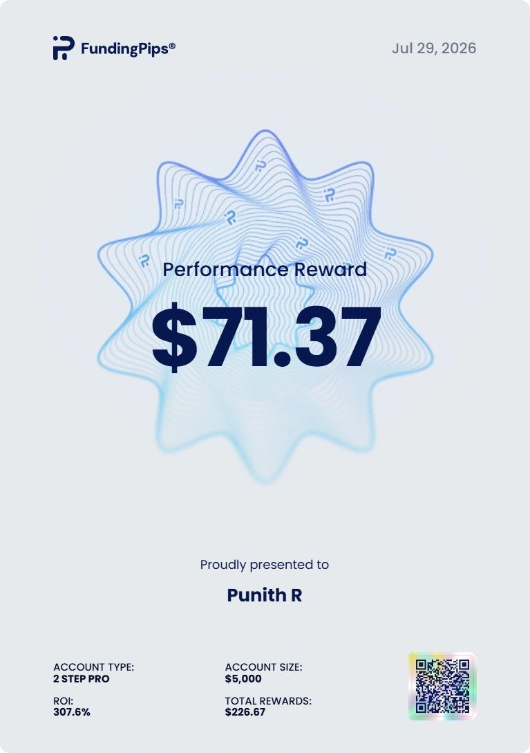 Punit_tradvibes's tweet photo. Recieved my 4th payout with @fundingpips in one month 

Will try to get bigger accounts in next month 

Thank you @fundingpips
@Khldfx
@ipaulinakj ❤️

Though it may be a small payout, for me it's a clear reflection that much bigger payouts are on the way in the coming days. https://t.co/1iPH5QFEJT