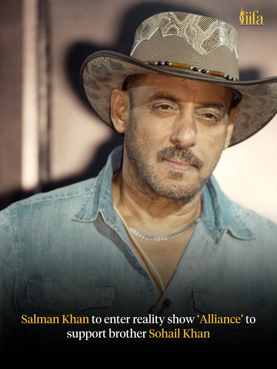 IIFA's tweet photo. #SalmanKhan is all set to make a special appearance on the reality show #Alliance, hosted by #KunalKhemu, to support brother #SohailKhan. ❤️

#IIFA https://t.co/op4ZnnBqdc
