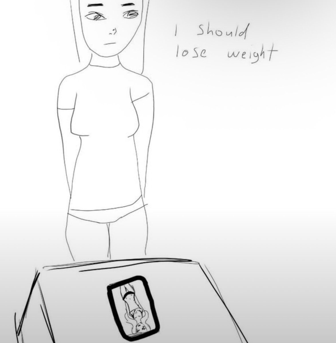 calic0kitty's tweet photo. fat distribution my worst enemy https://t.co/aOMpZoIpJO