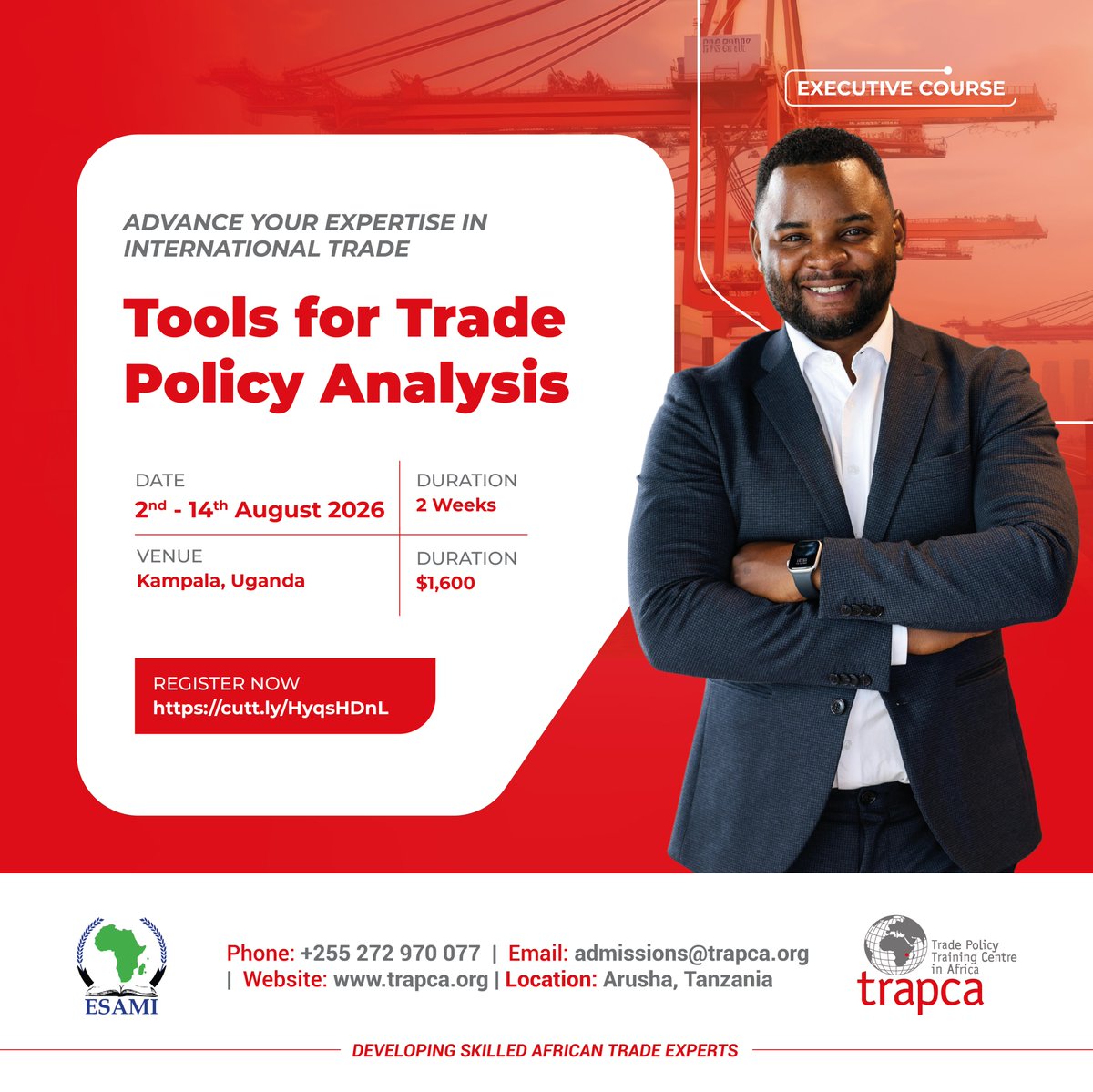 esami_trapca's tweet photo. 📊 Turn Trade Data into Policy Impact.
Strong trade policy starts with strong evidence.
Advance your trade skills with @esami_trapca's Executive Course on Tools for #TradePolicy Analysis.
👉 Register now: https://t.co/RLw3KFol74
#ESAMITrapca #TradeAnalysis #TradeFacilitation https://t.co/zgPLVkZJik