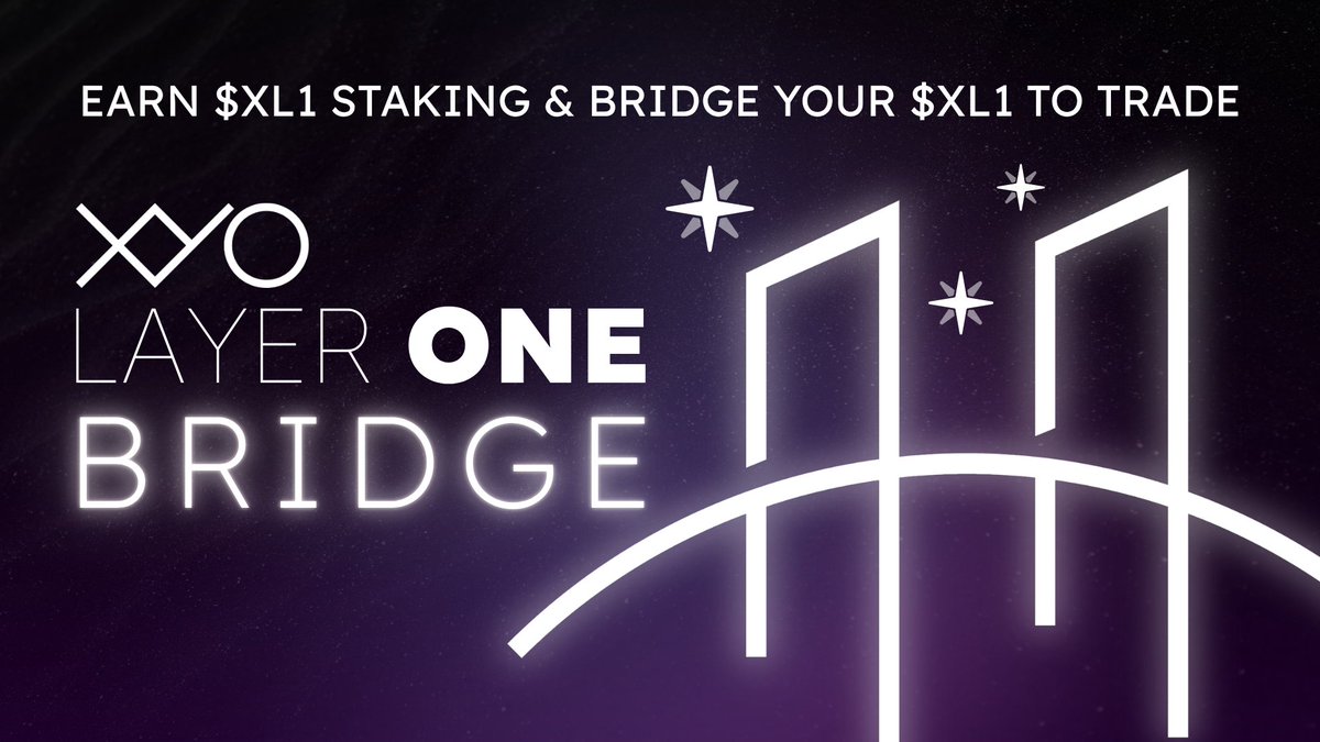 OfficialXYO's tweet photo. We've had a few questions since $XL1 listing on @cryptocom that we wanted to address.

YES, you can earn $XL1 on XYO Layer One by staking!

YES, you can trade $XL1 you earn!

YES, $XL1 is live on https://t.co/LvDWDkVSgn!

Staking and bridging dashboard➡️ https://t.co/OZzFiHeYPS

Learn more about the XYO Layer One Bridge ➡️ https://t.co/NFQuTrYib6

Learn more about XYO Layer One staking ➡️ https://t.co/YQkjdFsryj