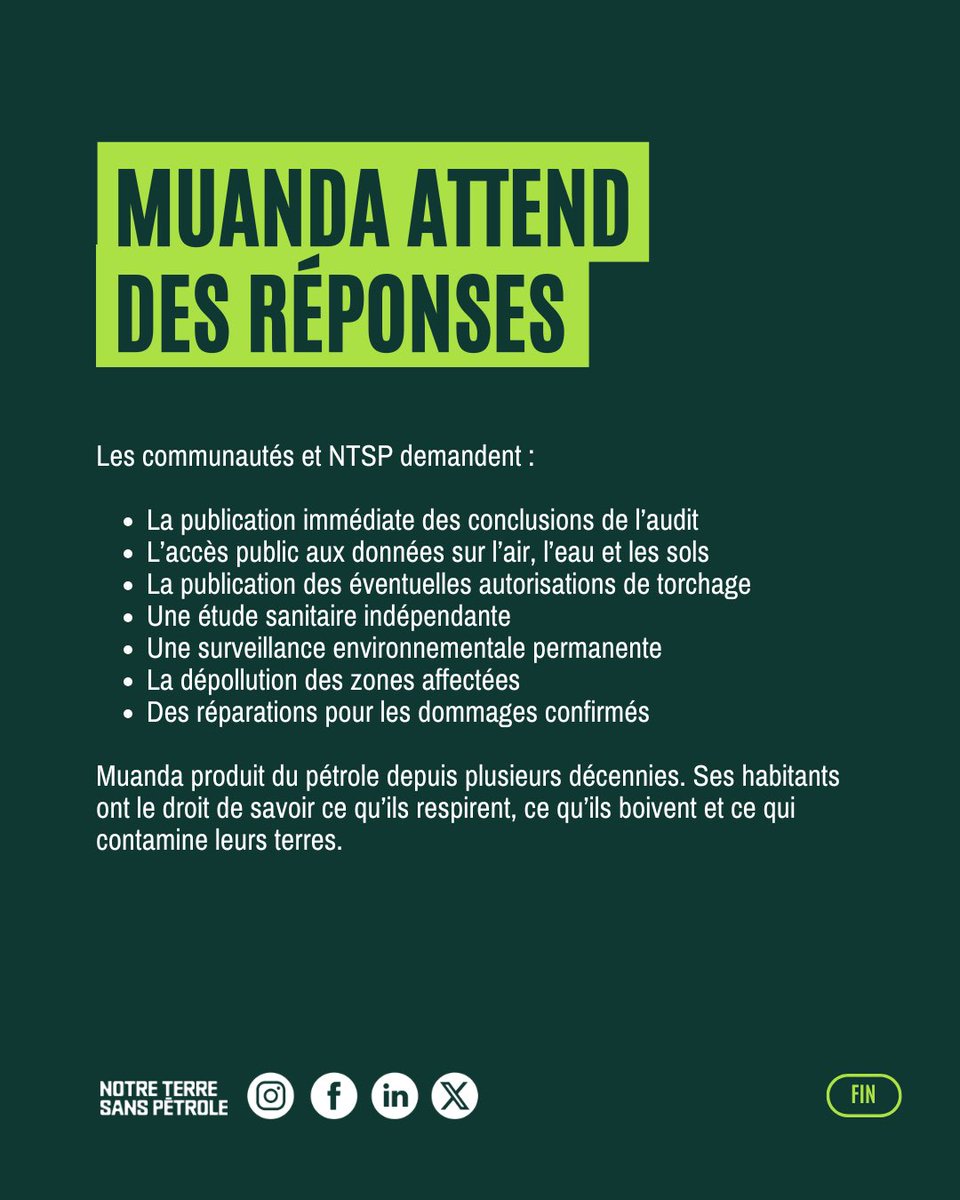 terresanspetrol's tweet photo. À Muanda, les communautés vivent près des torchères, des puits et des pipelines sans connaître leur niveau réel d’exposition à la pollution.

Le rapport publié par @hrw confirme les alertes portées depuis des années sur les activités de Perenco.

1/3 https://t.co/ECnBCwZQaC