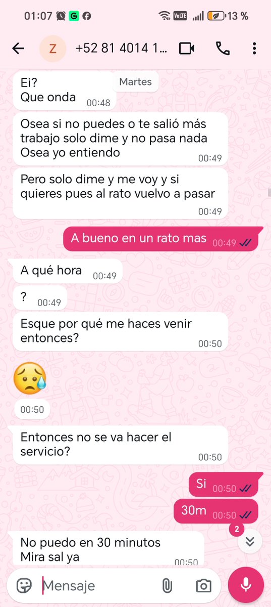 Chinitarega5xh's tweet photo. De ahí la app no me jalo y pues solo le mande 150 de otra app a lo que le quede debiendo 250
No se los mande solo 150 y la vdd me quede dormida
De ahí lo traje de que en un rato ma sy al rato
Muchos saben lo que estoy pasando y que el dinero no lo gasto en mi https://t.co/hfVhXBhaAi