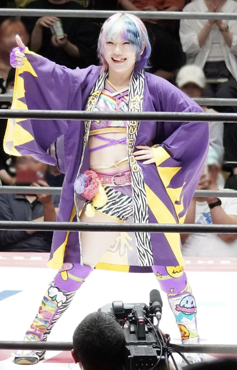 今日も、有栖ちゃん がんばれ〜🌈 #遠藤有栖 #tjpw