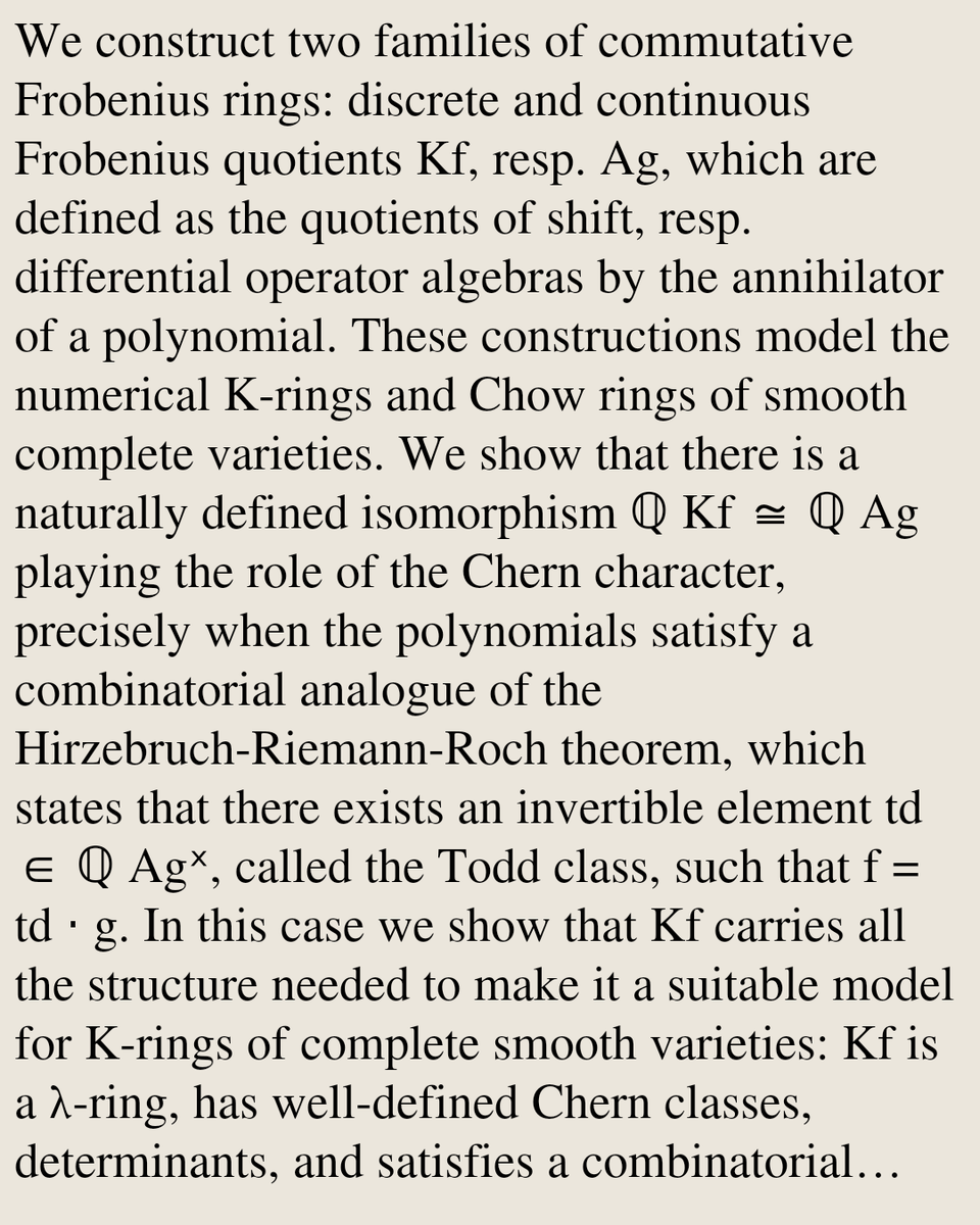 AlgebraicPapers's tweet photo. A Riemann-Roch theorem for Frobenius quotients

Matthew Dupraz, Andreas Gross, Leonid Monin
https://t.co/q52shdrFj0 [𝚖𝚊𝚝𝚑.𝙰𝙶 𝚖𝚊𝚝𝚑.𝙰𝙲 𝚖𝚊𝚝𝚑.𝙲𝙾 𝚖𝚊𝚝𝚑.𝙺𝚃] https://t.co/LNd6tKtgtj