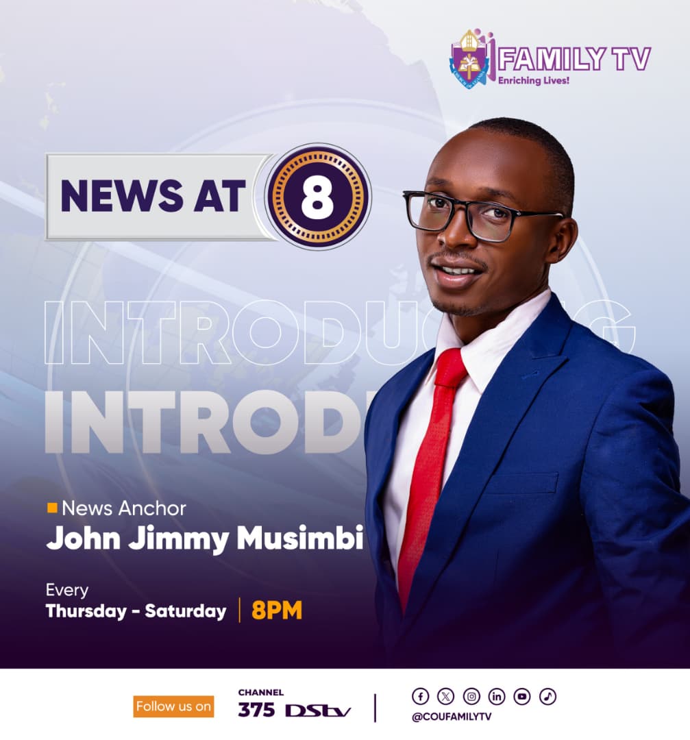 coufamilytv's tweet photo. Meet the newest face of News at 8 on COU Family TV...

🎙️ John Jimmy Musimbi!

Join him every Thursday to Saturday at 8:00 PM as he brings you credible, timely, and impactful news.

Welcome to the COU Family TV family, John Jimmy Musimbi! 🎊

📺 News at 8 | DStv Channel 375
#NewsAt8 #WelcomeJohnJimmyMusimbi #COUFamilyTV #EnrichingLives