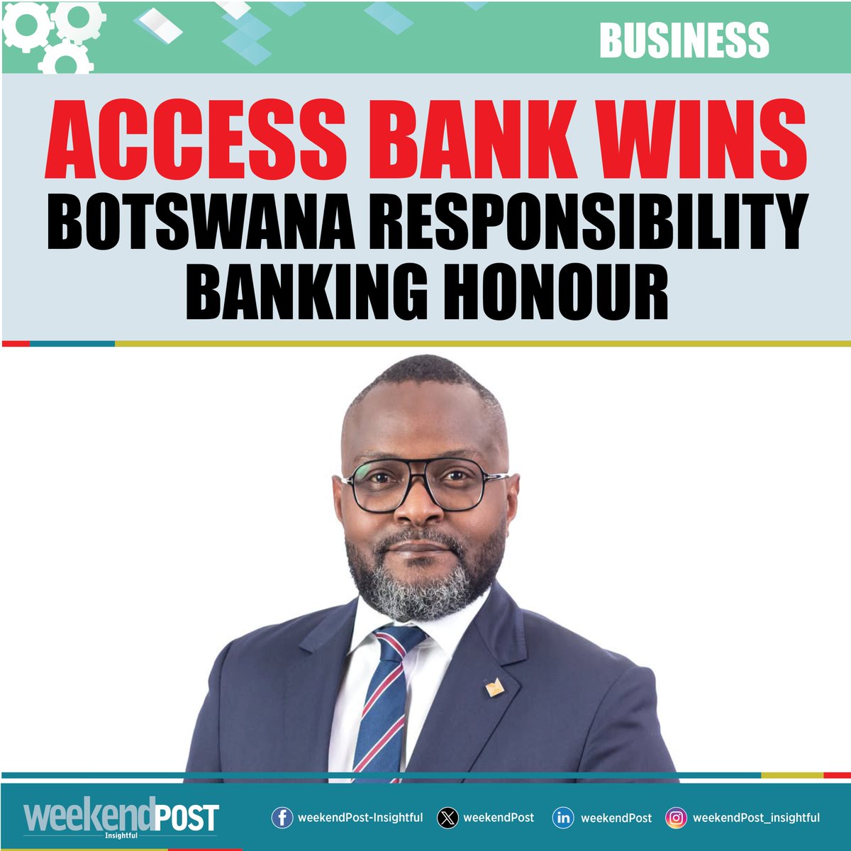 WeekendpostP's tweet photo. 𝗔𝗖𝗖𝗘𝗦𝗦 𝗕𝗔𝗡𝗞 𝗪𝗜𝗡𝗦 𝗕𝗢𝗧𝗦𝗪𝗔𝗡𝗔 𝗥𝗘𝗦𝗣𝗢𝗡𝗦𝗜𝗕𝗜𝗟𝗜𝗧𝗬 𝗕𝗔𝗡𝗞𝗜𝗡𝗚 𝗛𝗢𝗡𝗢𝗨𝗥

Access Bank Botswana has been recognised as Botswana’s Best Bank for Corporate Responsibility at the 2026 Euromoney Awards for Excellence, honouring the institution’s commitment to community development, financial inclusion and sustainable banking practices.

The award acknowledges the bank’s continued investment in programmes that improve livelihoods through education, healthcare, environmental conservation and employee volunteerism. It also highlights the bank’s efforts to promote responsible banking while creating measurable social impact across Botswana.

Among its recent initiatives, Access Bank Botswana donated BWP250,000 towards national disaster-relief efforts following heavy rains, benefiting about 10,000 people. Employees also participated in nationwide environmental clean-up campaigns, supported schools and health facilities, and contributed to financial literacy programmes in communities.

The bank further strengthened its social responsibility agenda through blood donation drives conducted in partnership with the Botswana National Blood Transfusion Service, collecting 63 units of blood. Other employee-led projects focused on inclusive education and improving learning environments for young people.
Commenting on the achievement, Managing Director Sheperd Aisam said the award reflects the bank’s dedication to creating lasting value in the communities it serves.

“Being recognised by Euromoney as Botswana’s Best Bank for Corporate Responsibility reflects our commitment to creating meaningful and sustainable impact in the communities we serve. This is a proud moment for our employees and stakeholders, but above all, it is a recognition we share with every Motswana who has trusted us, worked with us and welcomed us into their community,” he said.

Aisam added that the recognition also belongs to employees whose participation in the bank’s volunteer programmes has transformed corporate responsibility commitments into tangible action, encouraging them to continue supporting community initiatives.

The accolade strengthens Access Bank Botswana’s focus on four key priorities: community development, environmental sustainability, financial inclusion and employee engagement. It also complements Access Bank Group’s broader success at the 2026 Euromoney Awards, reinforcing its ambition to create long-term value for customers, shareholders and the communities in which it operates across Africa.
#weekendpost
#Insightful