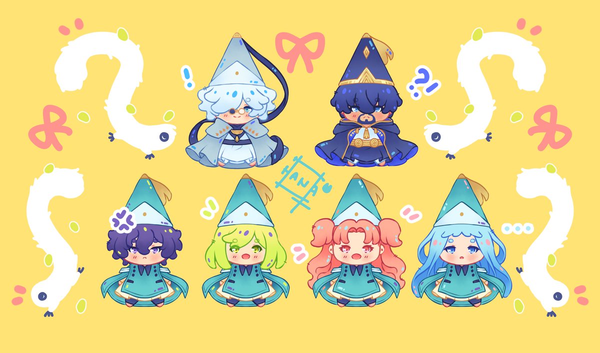 Hanashimasen1's tweet photo. Qifrey and his qiflings... And Olruggio #witchhatatelier
#orufrey https://t.co/X3ff3VIunG