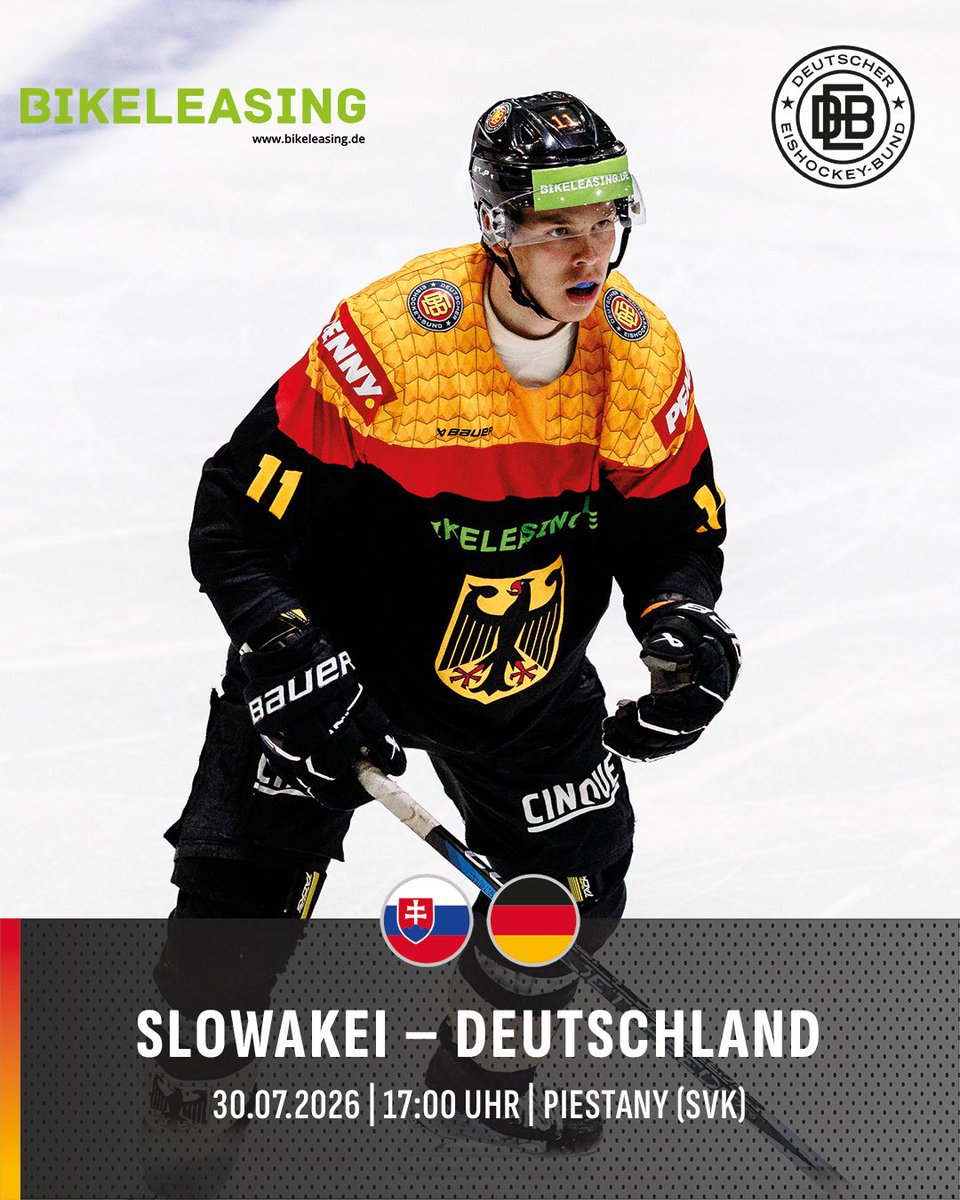 deb_teams's tweet photo. Das erste Länderspiel der Saison 2026/27!

Unsere U20-Männer machen heute mit dem ersten von zwei Vergleichen gegen die Slowakei den Auftakt in die Länderspiel-Saison 2026/2027. Viel Erfolg, Jungs!

Präsentiert von https://t.co/CoRYs6oNww 

#debteams https://t.co/cMvcJEvujK