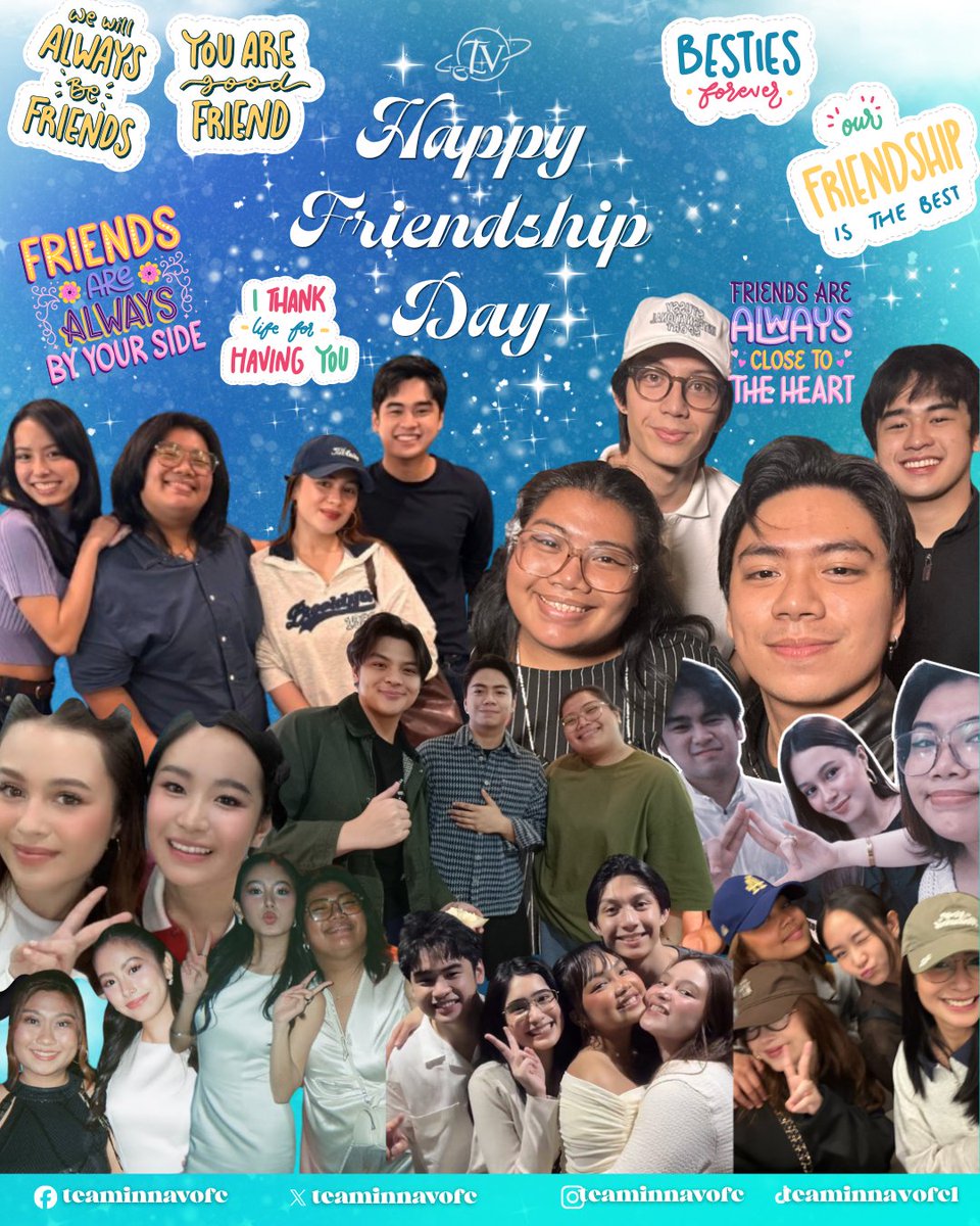 teaminnavofc's tweet photo. 𝙃𝙖𝙥𝙥𝙮 𝙁𝙧𝙞𝙚𝙣𝙙𝙨𝙝𝙞𝙥 𝘿𝙖𝙮, 𝙄𝙣𝙣𝙖𝘾𝙆𝙨𝙝𝙞𝙚𝙨 👩‍❤️‍👩💙✨

Hi InnaCKshies, Bestfriend, Ma, Bestie, Beshy, Friend, Bro, Sis, Atekooo, PumpCKins~ whatever we call each other, near or far, busy or quiet, even if we don’t always talk… Kaibigan mo pa din ako, love you! 🤍

As we celebrate Friendship Day this July 30, here are gentle reminders for all of us:
“𝑹𝒆𝒂𝒍 𝒇𝒓𝒊𝒆𝒏𝒅𝒔𝒉𝒊𝒑 𝒔𝒕𝒂𝒚𝒔—𝒕𝒉𝒓𝒐𝒖𝒈𝒉 𝒅𝒊𝒔𝒕𝒂𝒏𝒄𝒆, 𝒔𝒊𝒍𝒆𝒏𝒄𝒆, 𝒂𝒏𝒅 𝒆𝒗𝒆𝒓𝒚 𝒔𝒆𝒂𝒔𝒐𝒏.”

Tag or mention your friend or bestfriend and share your love today!

With love,
Team InnaVerse 💙🌌🪐✨

@stea
@ImJanaAgoncillo 
@enricovergara_ 
@marc_santiago07 
@LanceLucido3 
@krystamejesz 
@realcaprice_ 
@carmelle_lite 
@elizaborromeo_ 
@/inigojose

#FriendshipDay
#InnaCKshies 
#TeamInnaVerse