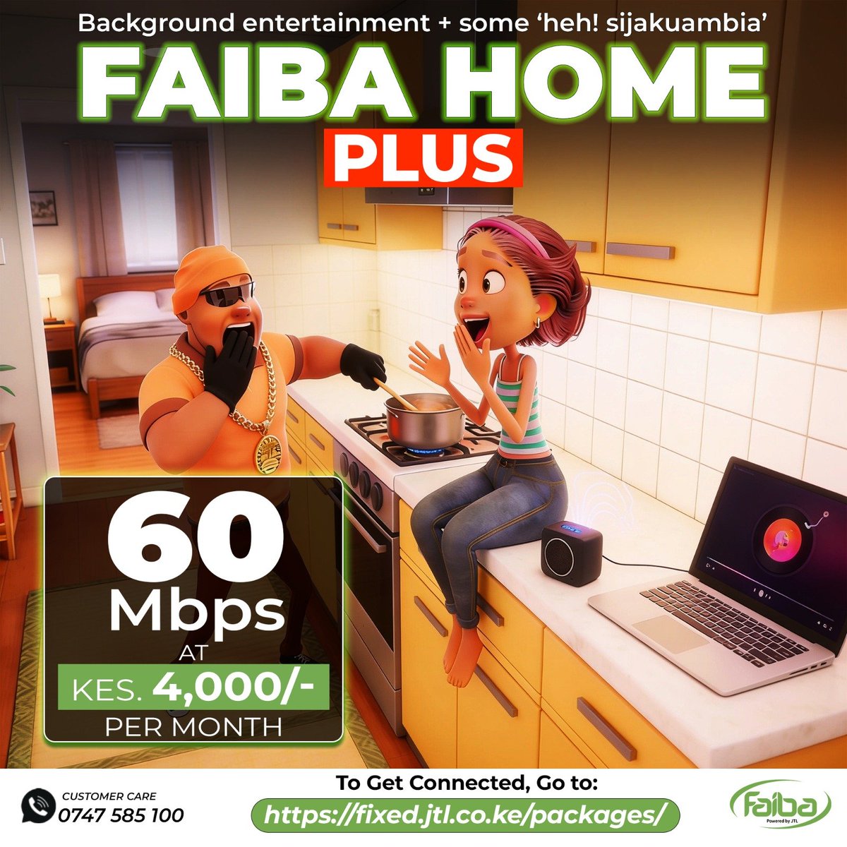FaibaJTL's tweet photo. Choose your perfect plan:

Starter Pack: 35Mbps @ KSh 3,000
Accelerate Pack: 60Mbps @ KSh 4,000
Family Pack: 90Mbps @ KSh 5,000

New Customers Get a 45GB Welcome Bundle &amp; 10GB upon service renewal on your Faiba line.