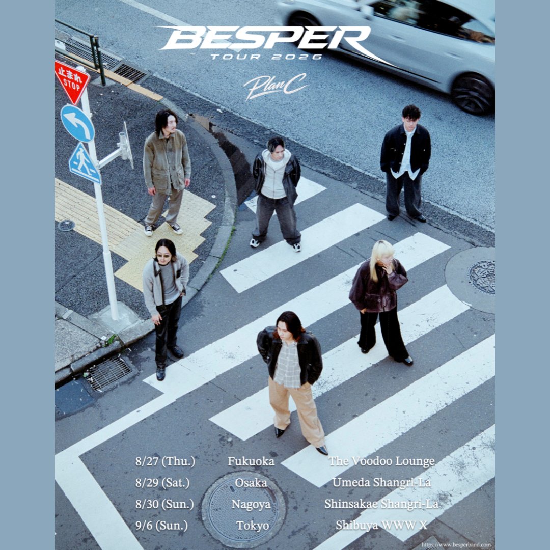BESPER 2026 Tour「Plan C」✨ ＼ 📍8/27(木)The Voodoo Lounge (福岡