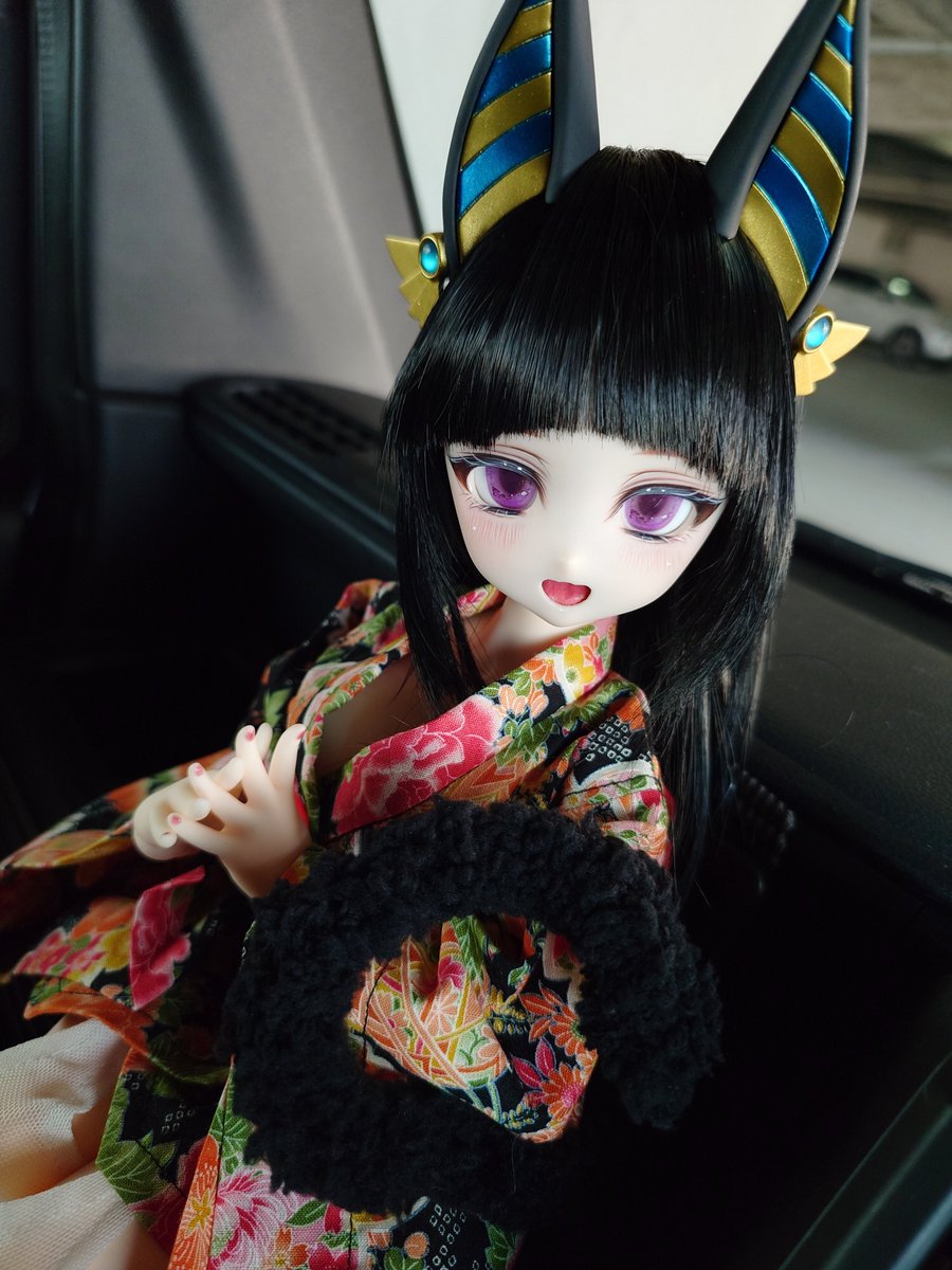Mr98040872's tweet photo. 今日のお供はニーナちゃん
＃いぶっ子
＃金魚娘
＃めいぷる工房
＃リトルワンダーワードローブ https://t.co/d0bf9PJCpQ