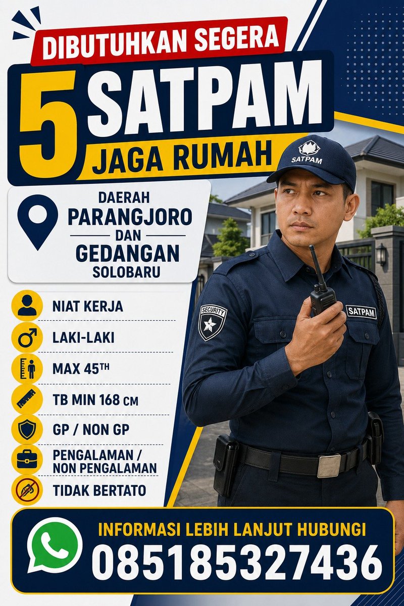 putrillrr's tweet photo. DIBUTUHKAN SEGERA !!!

#lokersoloraya #lokersukoharjo #loker https://t.co/DZK754YgBb